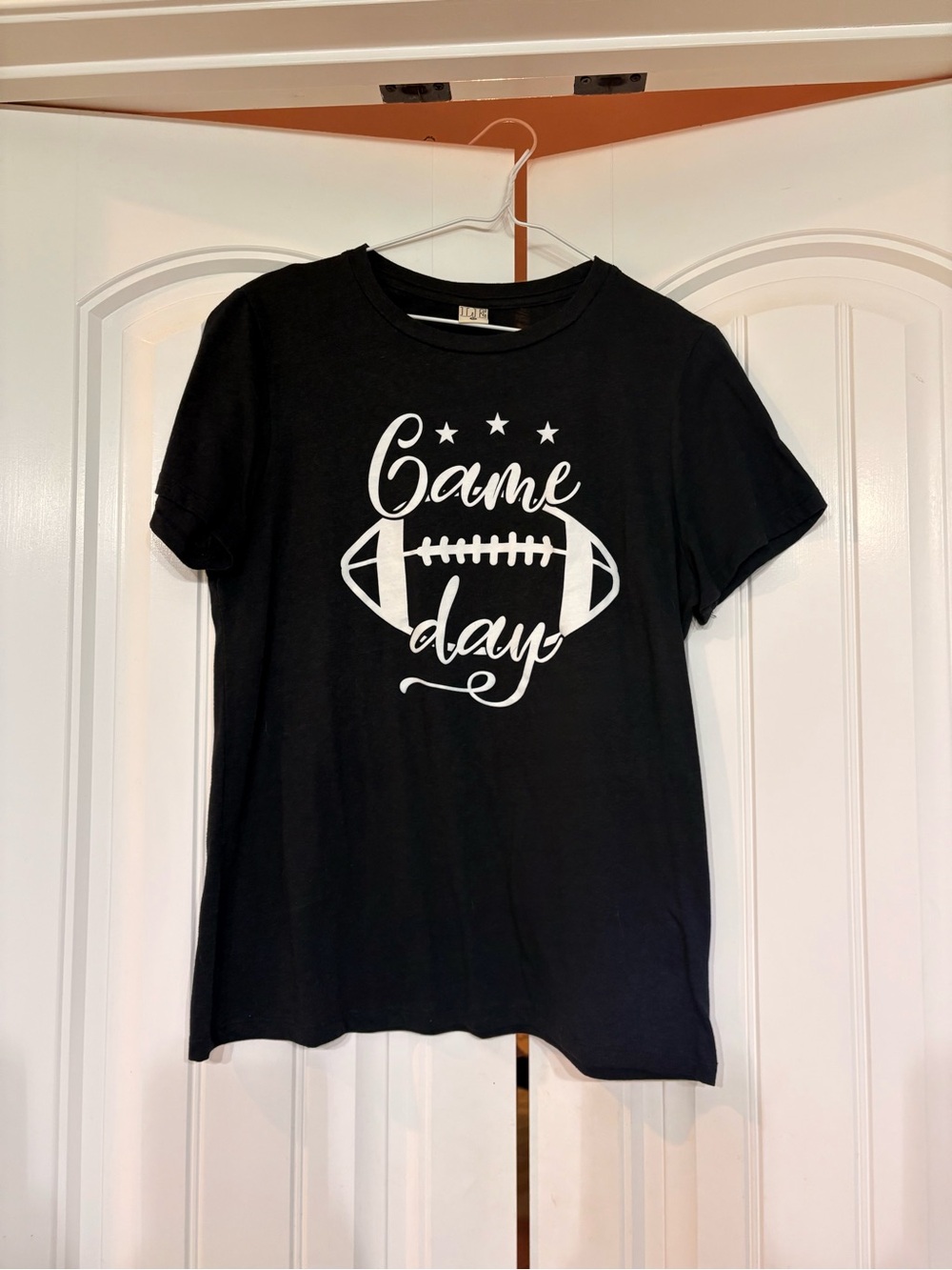 Black 'Game Day' Graphic Short-Sleeve Tee